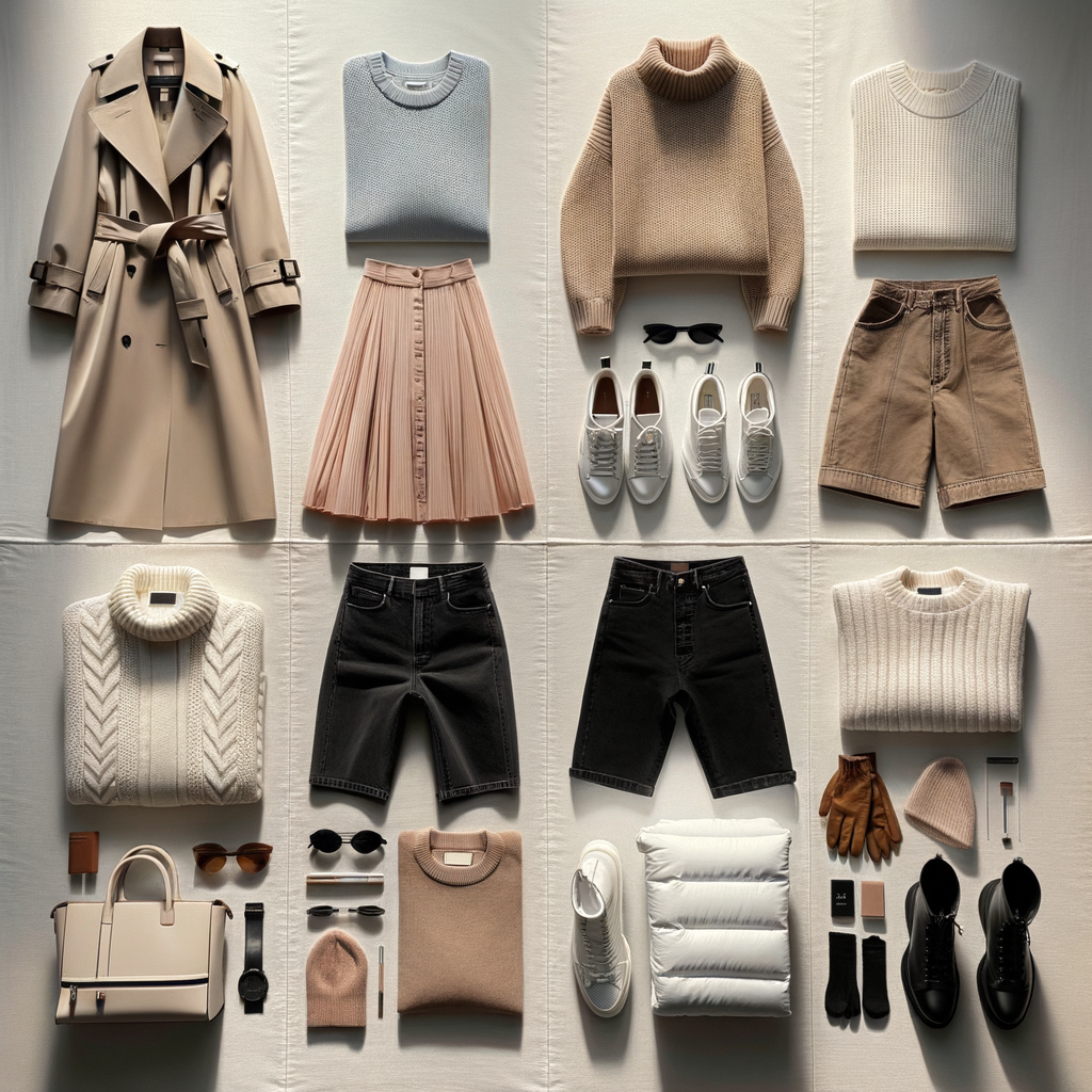 4-season New York outfit grid