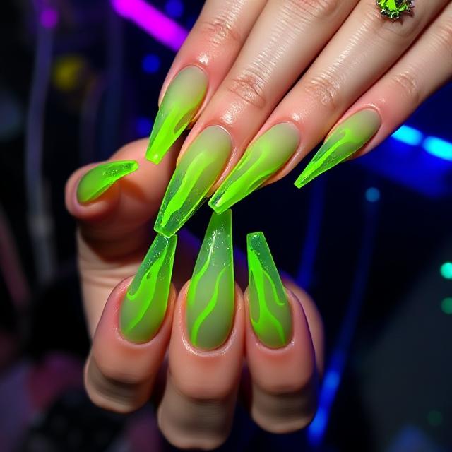 Abstract Drip Gel Art