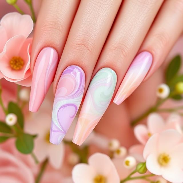 Abstract Pastel Swirls