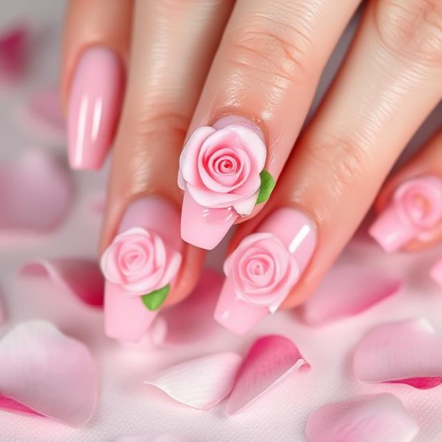 Baby Pink Rosebud Accents