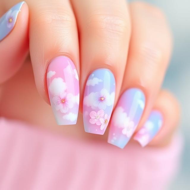 Candy Cloud Nails