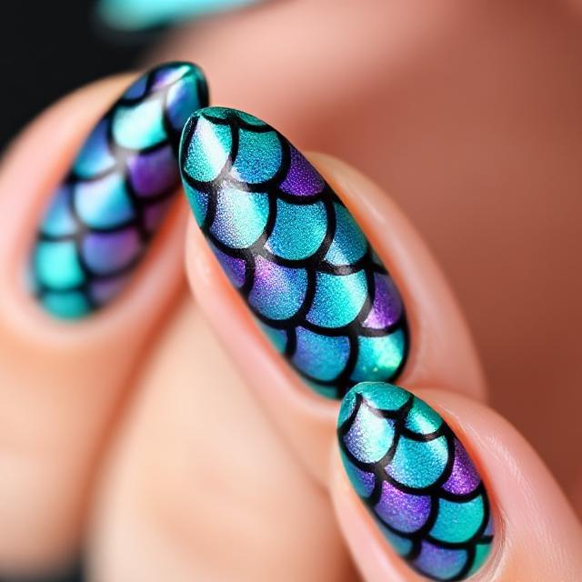 Sea Inspired Nails