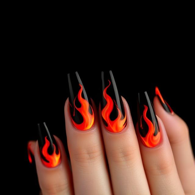 Fire Flame Blooming Design