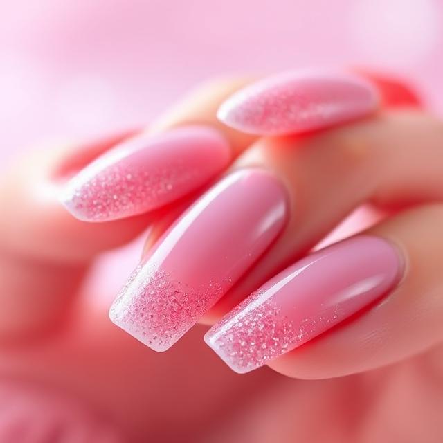 Glitter-Pink French Blend