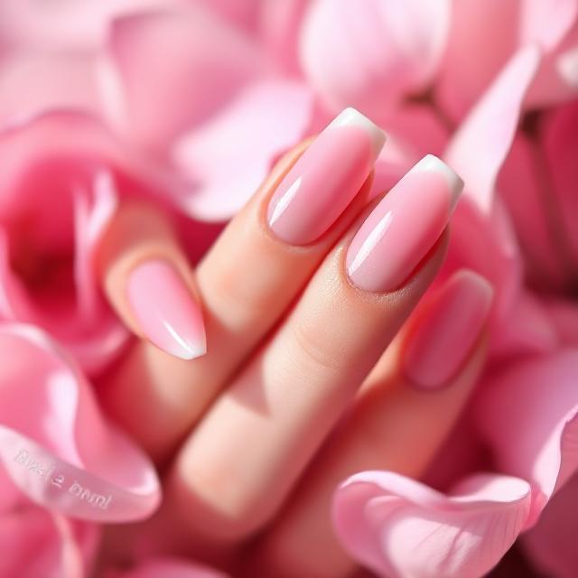 Gradient Pink Ombré Tips