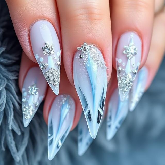 Ice Spike 3D Nails
