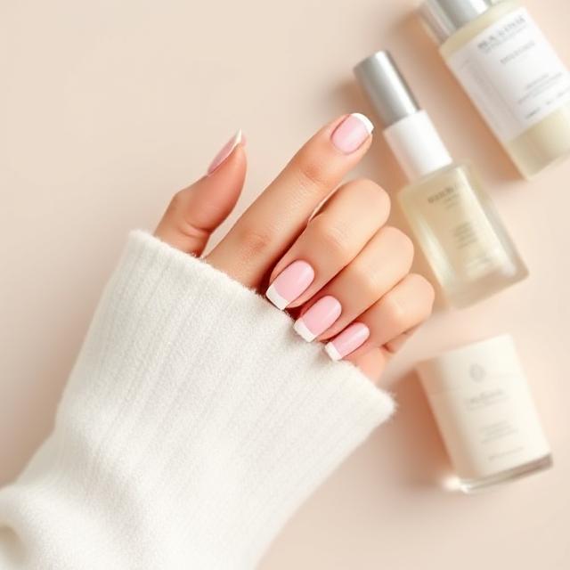 Minimal Baby Pink French for Clean Girl Look