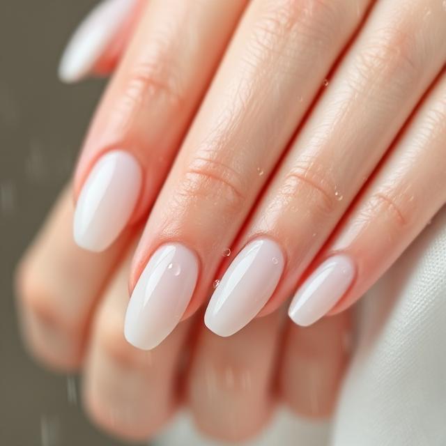 Raindrop Gel on Milky Base