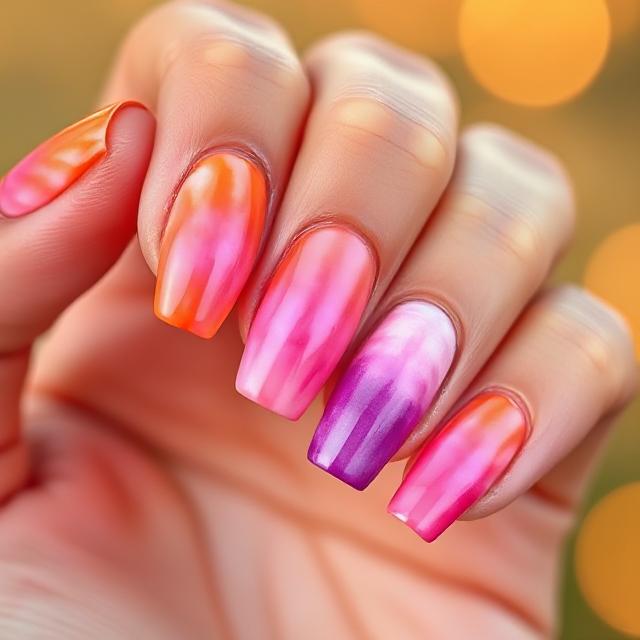Sunset Tie-Dye Effect