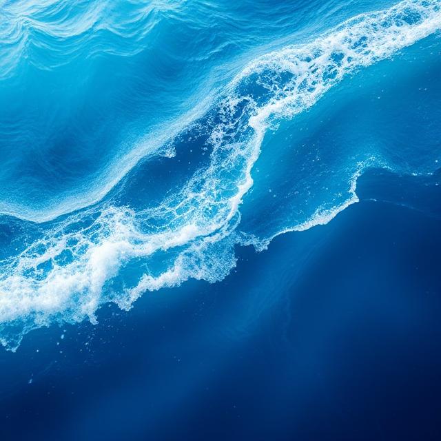 Swipe effect with different ocean blues and whites