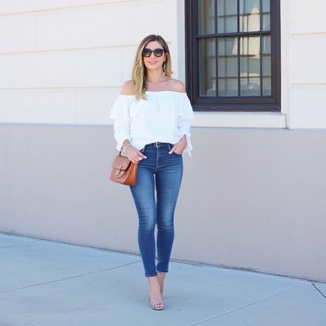 White off shoulder blouse