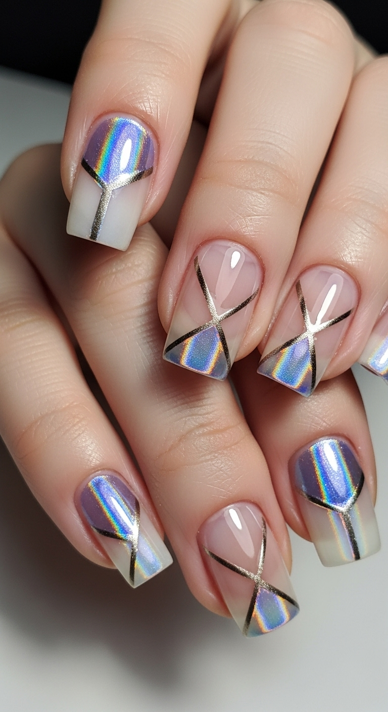 25 Stunning Holographic Nail Designs