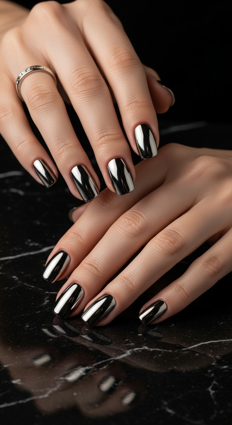 20 Metallic Nail Designs That Shine Brighter Than Gold